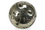 Polished Pyrite Sphere - Peru #231662-1